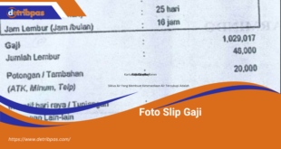 Foto Slip Gaji