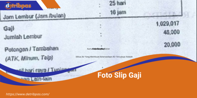 Foto Slip Gaji