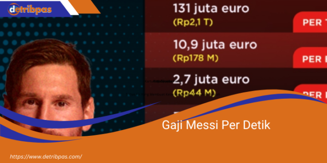 Gaji Messi Per Detik