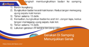 Gerakan Di Samping Menunjukkan Gerak