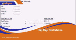 Slip Gaji Sederhana