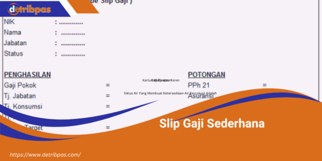 Slip Gaji Sederhana