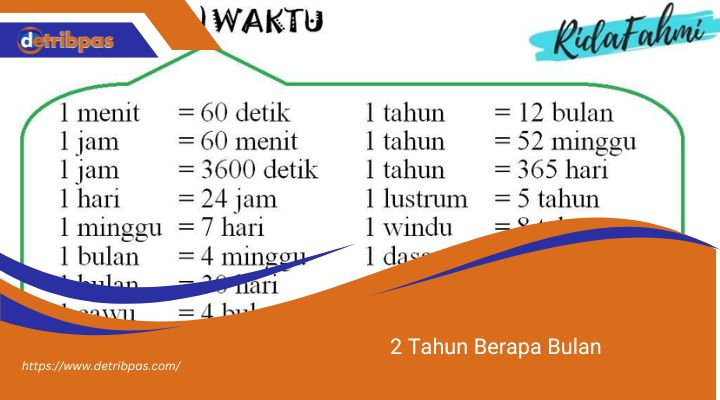 2 Tahun Berapa Bulan