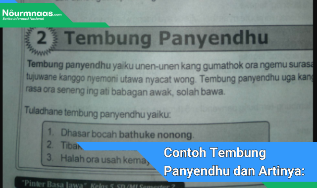 Contoh Tembung Panyendhu dan Artinya: Penjelasan Lengkap dalam Bahasa Jawa