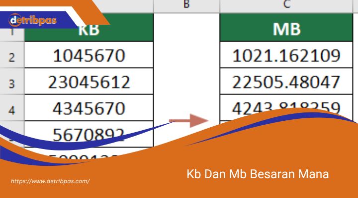 Kb Dan Mb Besaran Mana