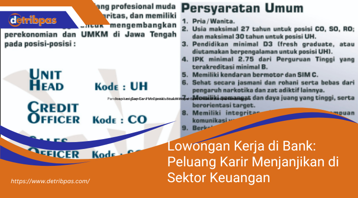 Job Hunting: Buka Pintu Kesuksesan Karier di Bank!