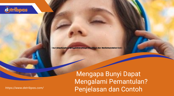 Mengapa Bunyi Dapat Mengalami Pemantulan? Penjelasan dan Contoh Fenomena