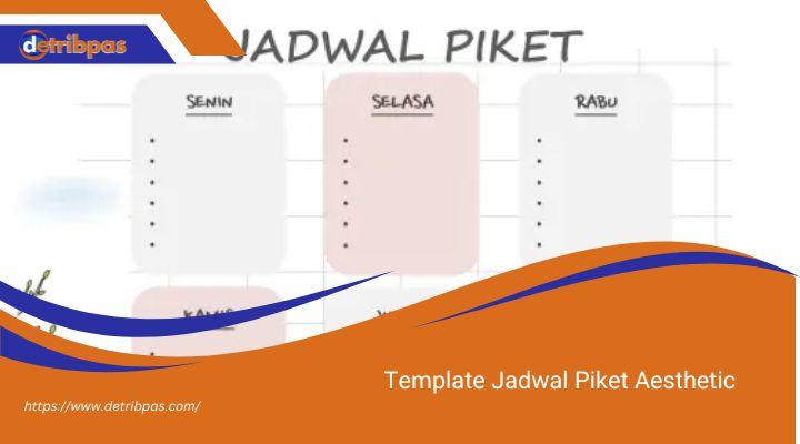 Template Jadwal Piket Aesthetic